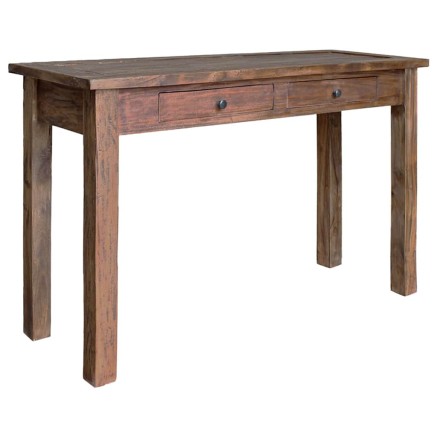Table console bois d'acajou massif 123x42x75 cm