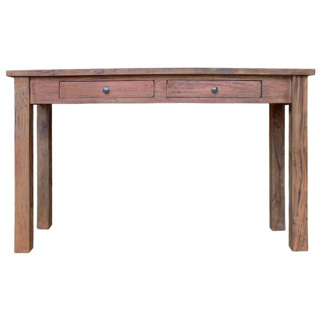 Table console bois d'acajou massif 123x42x75 cm