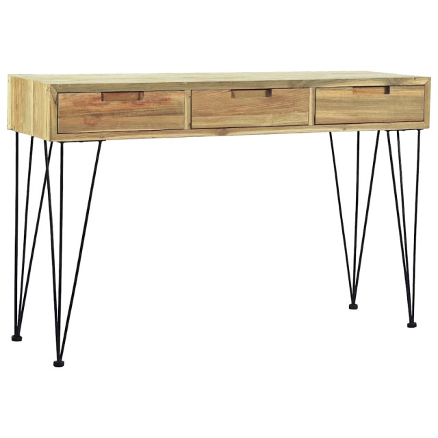 Table console 120x35x76 cm Teck massif