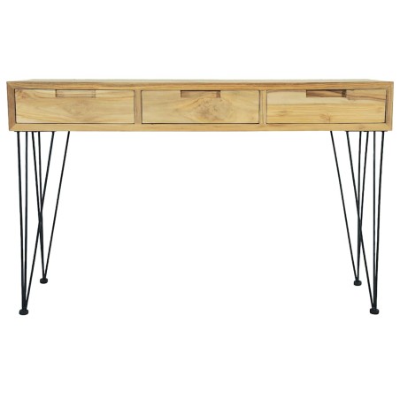 Table console 120x35x76 cm Teck massif