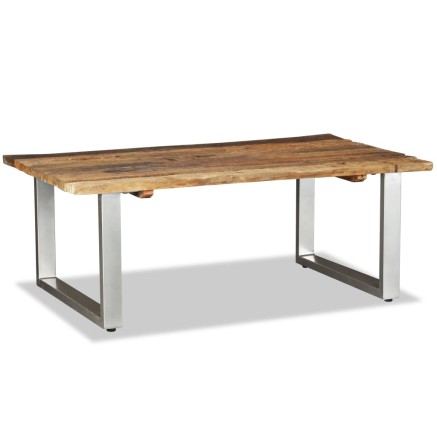 Table basse Bois de récupération massif 100x60x38 cm 2