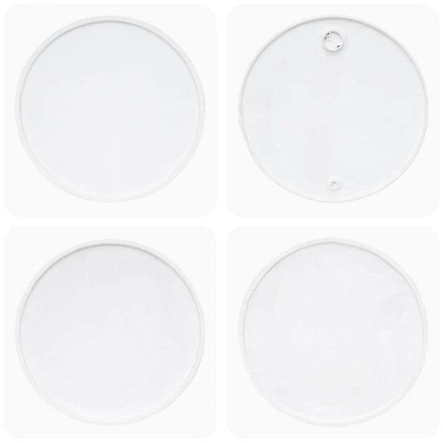 Table basse Bois de récupération massif 60x45 cm Blanc