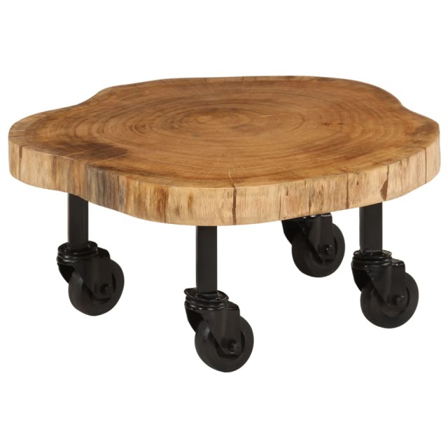 Table basse bois d'acacia massif 60x55x25 cm