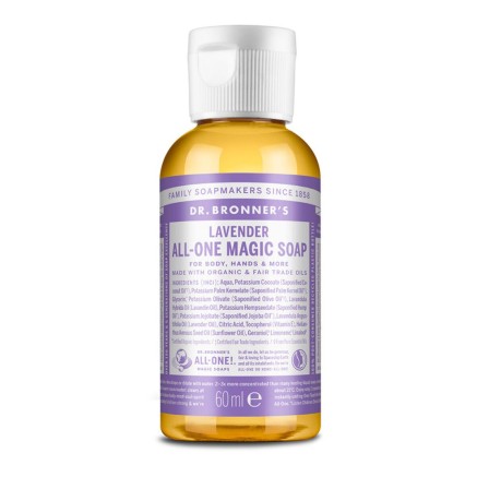 Sapone Liquido Dr Bronner's 60 ml Lavanda