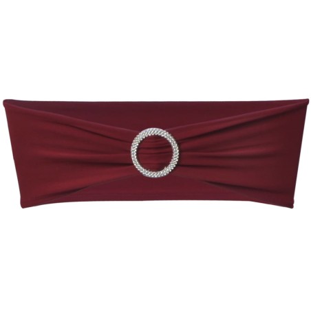 Ruban décoratif élastique avec boucle de chaise 25 pcs Bordeaux
