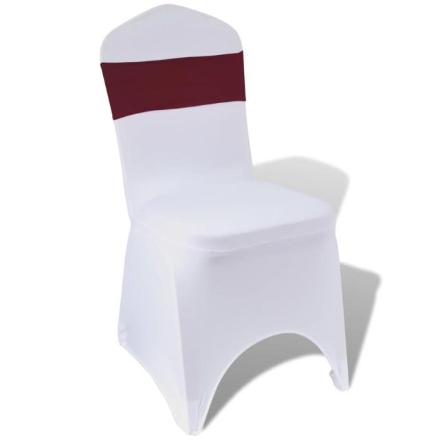 Ruban décoratif élastique avec boucle de chaise 25 pcs Bordeaux
