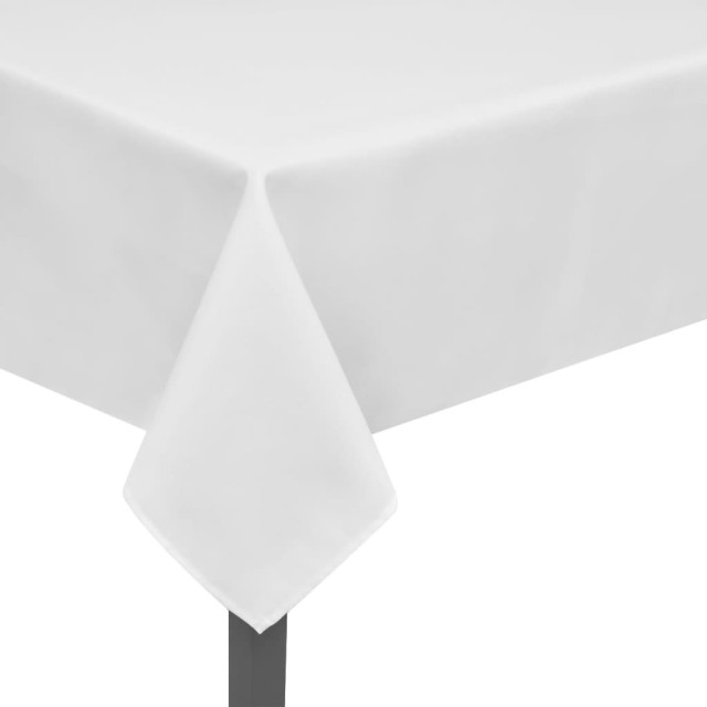 Nappes de table 5 pcs Blanc 130x130 cm