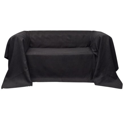 Housse de canapé Micro-suède Anthracite 140x210 cm