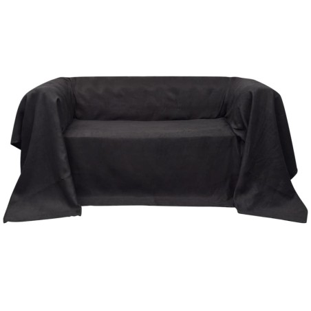 Housse de canapé Micro-suède Anthracite 140x210 cm