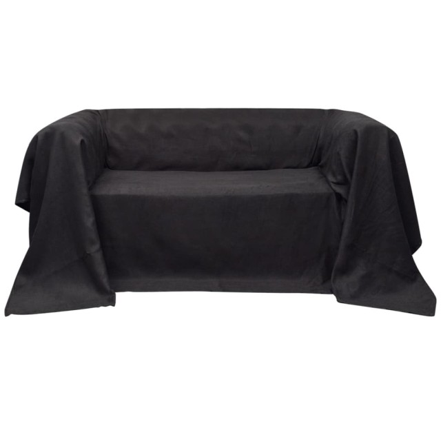 Housse de canapé Micro-suède Anthracite 270x350 cm