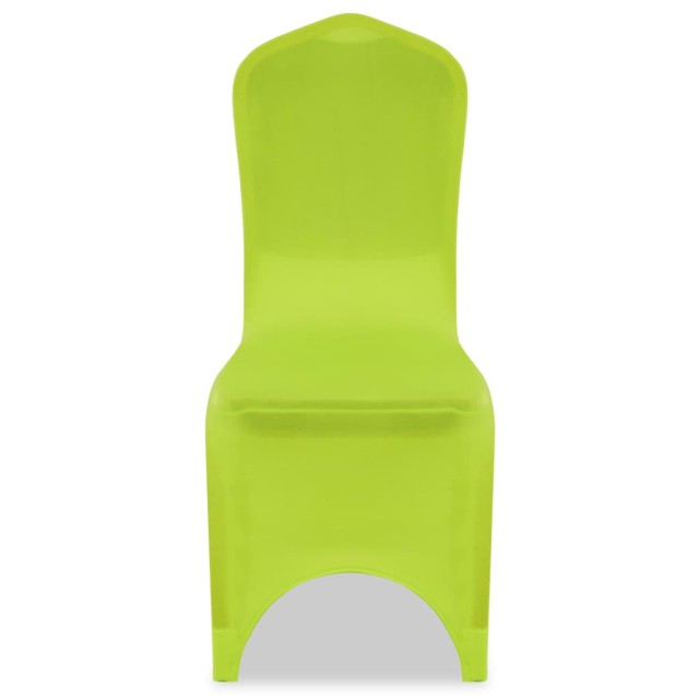 Housse de chaise extensible 6 pcs vert