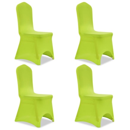 Housse de chaise extensible 4 pcs vert