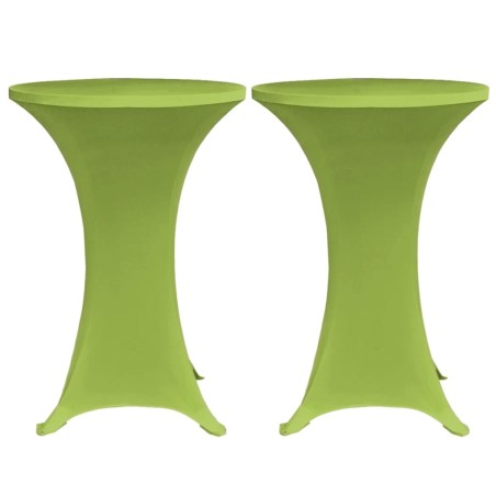 Housse de table extensible 2 pcs 60 cm Verte