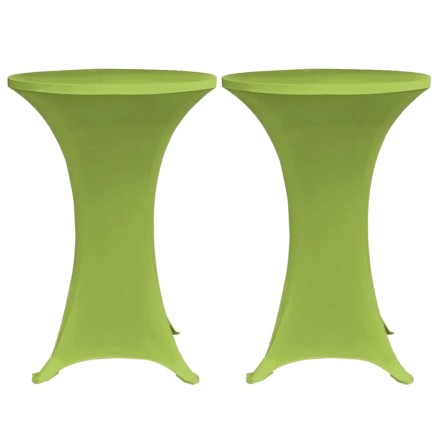 Housse de table extensible 2 pcs 80 cm Verte 2