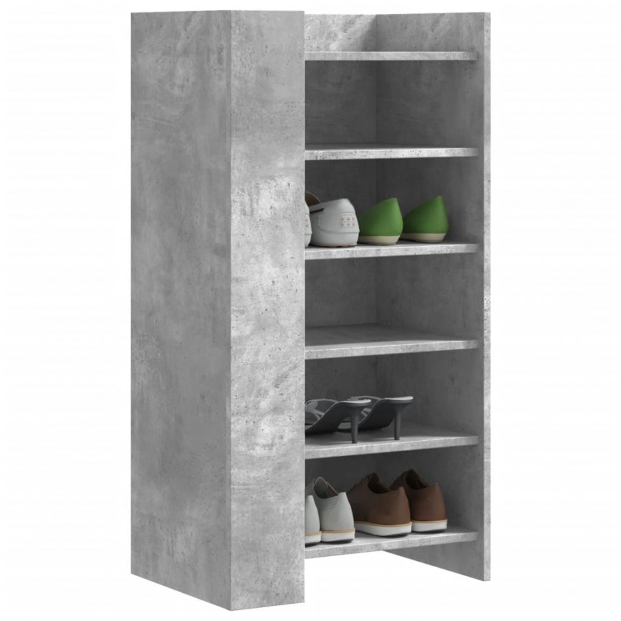 Armoire à chaussures gris béton...