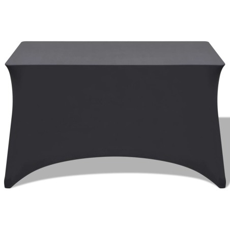 Housses extensibles pour table 2 pcs 120x60,5x74 cm Anthracite