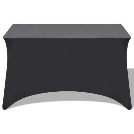 Housses extensibles pour table 2 pièces 243x76x74cm Anthracite 2