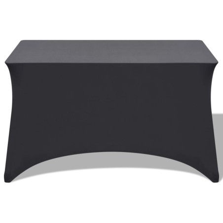 Housses extensibles pour table 2 pièces 243x76x74cm Anthracite
