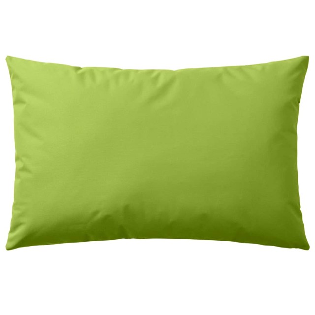 Oreiller d'extérieur lot de 4 60 x 40 cm Vert pomme