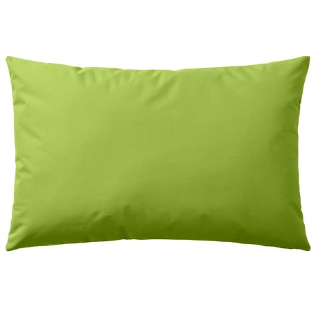 Oreiller d'extérieur lot de 4 60 x 40 cm Vert pomme