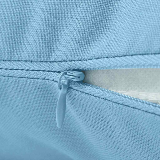 Oreiller d'extérieur lot de 2 60 x 40 cm Bleu clair