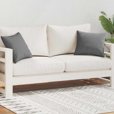 Oreiller d'extérieur lot de 2 45 x 45 cm Gris