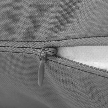 Oreiller d'extérieur lot de 2 60 x 40 cm Gris