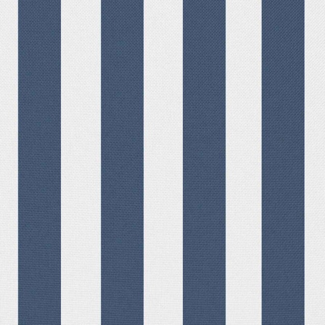 Oreiller d'extérieur lot de 2 Impression rayure 45 x 45 cm Bleu