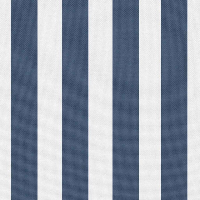 Oreiller d'extérieur lot de 4 Impression rayure 45 x 45 cm Bleu