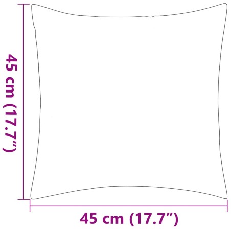 Oreiller d'extérieur lot de 4 Impression rayure 45 x 45 cm Gris