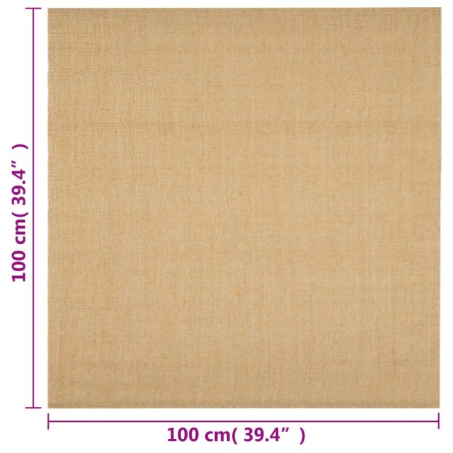 Tapis Sisal naturel 100x100 cm