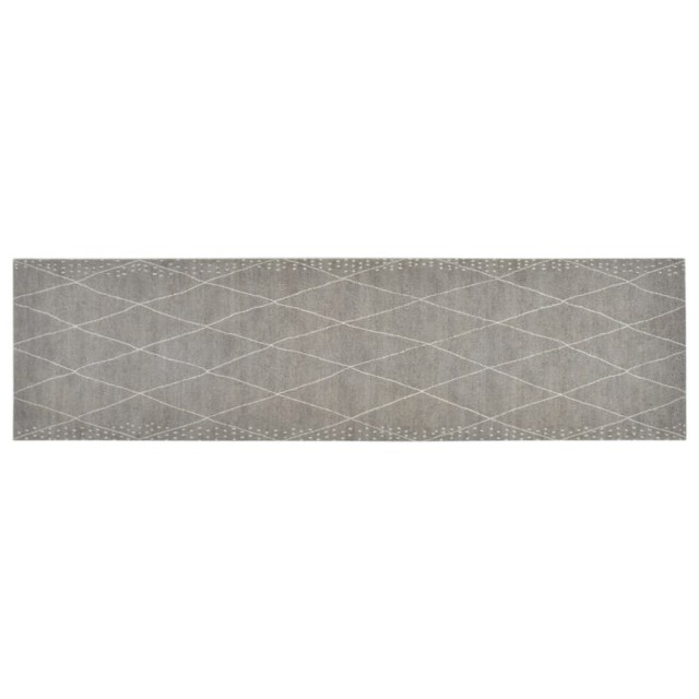 Tapis de cuisine lavable impression losange 45x150 cm velours