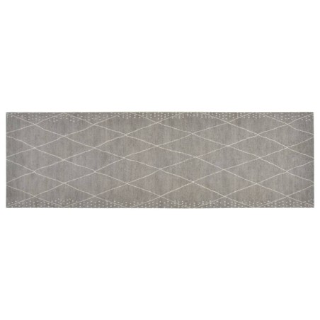 Tapis de cuisine lavable impression losange 60x180 cm velours