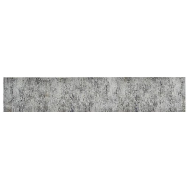 Tapis de cuisine lavable impression béton 60x300 cm velours