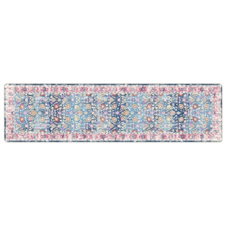 Tapis lavable multicolore 80x300 cm antidérapant