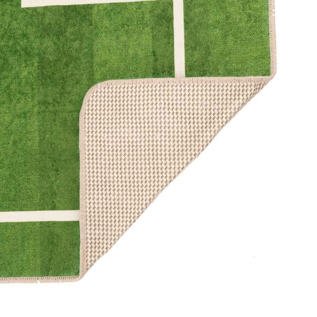Tapis enfant 160x230cm terrain de football antidérapant lavable