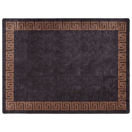 Tapis lavable noir et doré 400x300 cm antidérapant 2