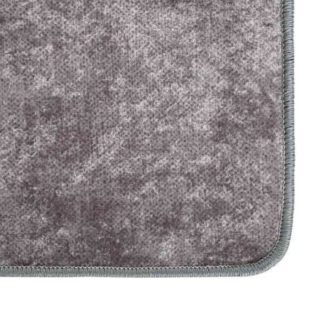 Tapis lavable gris 400x300 cm antidérapant