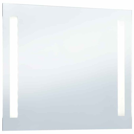 Miroir mural à LED pour salle de bains 100x60 cm