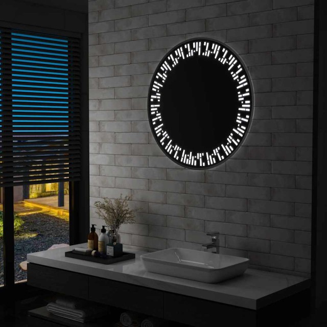 Miroir à LED pour salle de bain 80 cm