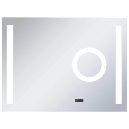 Miroir mural à LED de salle de bain et capteur tactile 80x60 cm 2