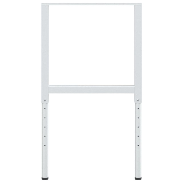 Cadres d'établi réglables 2 pcs Métal 55x(69-95,5) cm Gris