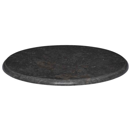 Dessus de table Noir Ø60x2,5 cm Marbre