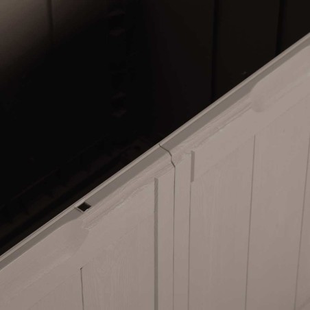 Boîte de rangement de jardin 270 L Marron PP aspect bois