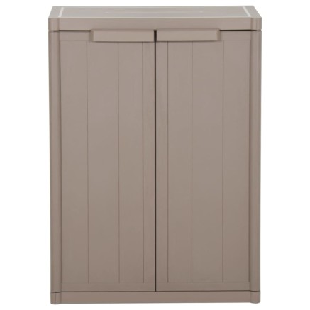 Armoire de rangement jardin Marron 65x45x88cm PP Aspect de bois 2