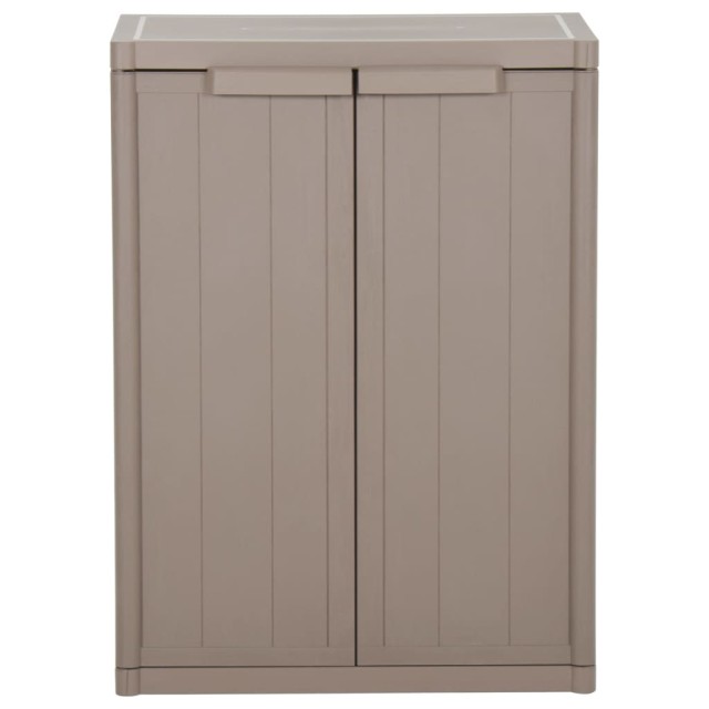 Armoire de rangement jardin Marron 65x45x88cm PP Aspect de bois