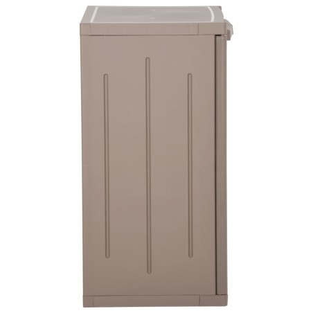 Armoire de rangement jardin Marron 65x45x88cm PP Aspect de bois