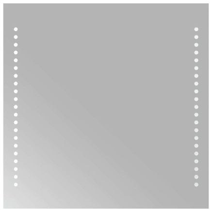 Miroir de salle de bain à LED 40x40 cm 2