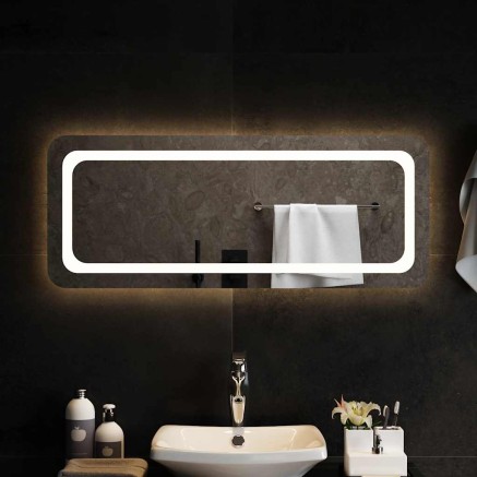 Miroir de salle de bain à LED 100x40 cm