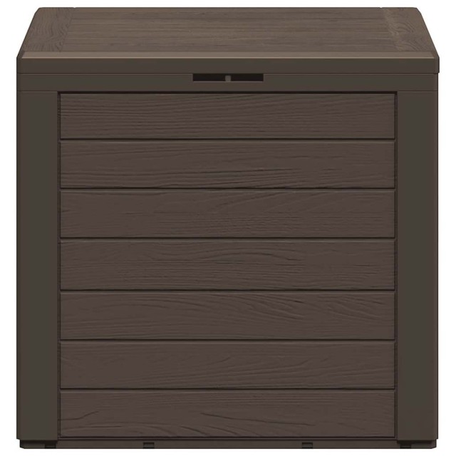 Boîte de stockage de jardin Marron 58,5x46x55 cm Polypropylène